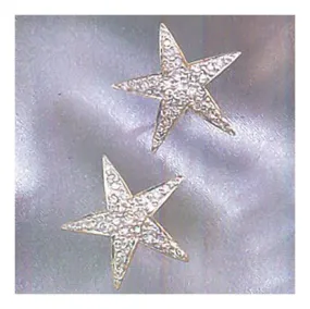 14k Wishing Star Dia Earrings (.39ct)