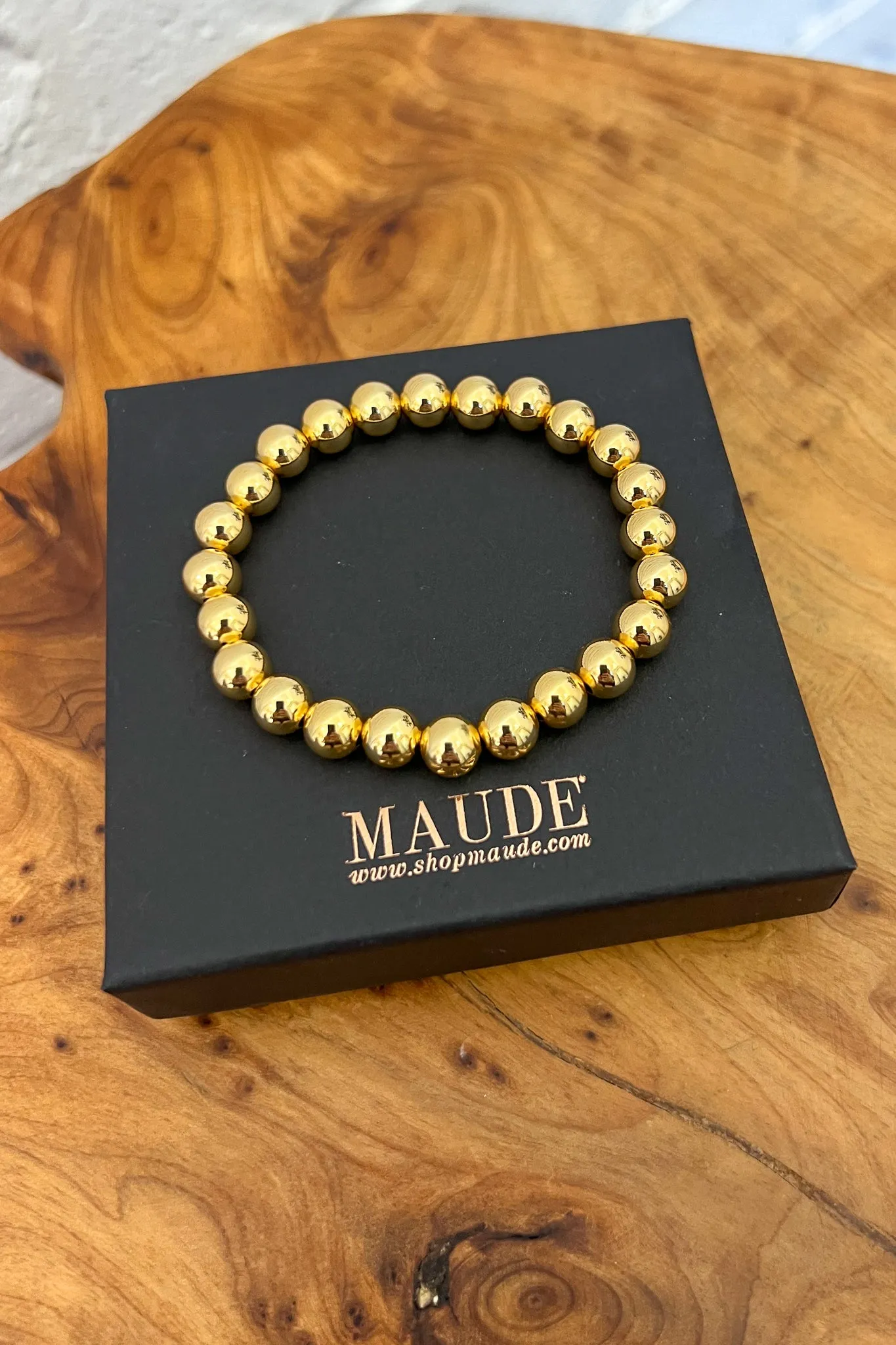 18K Liz Beaded Gold Bracelet