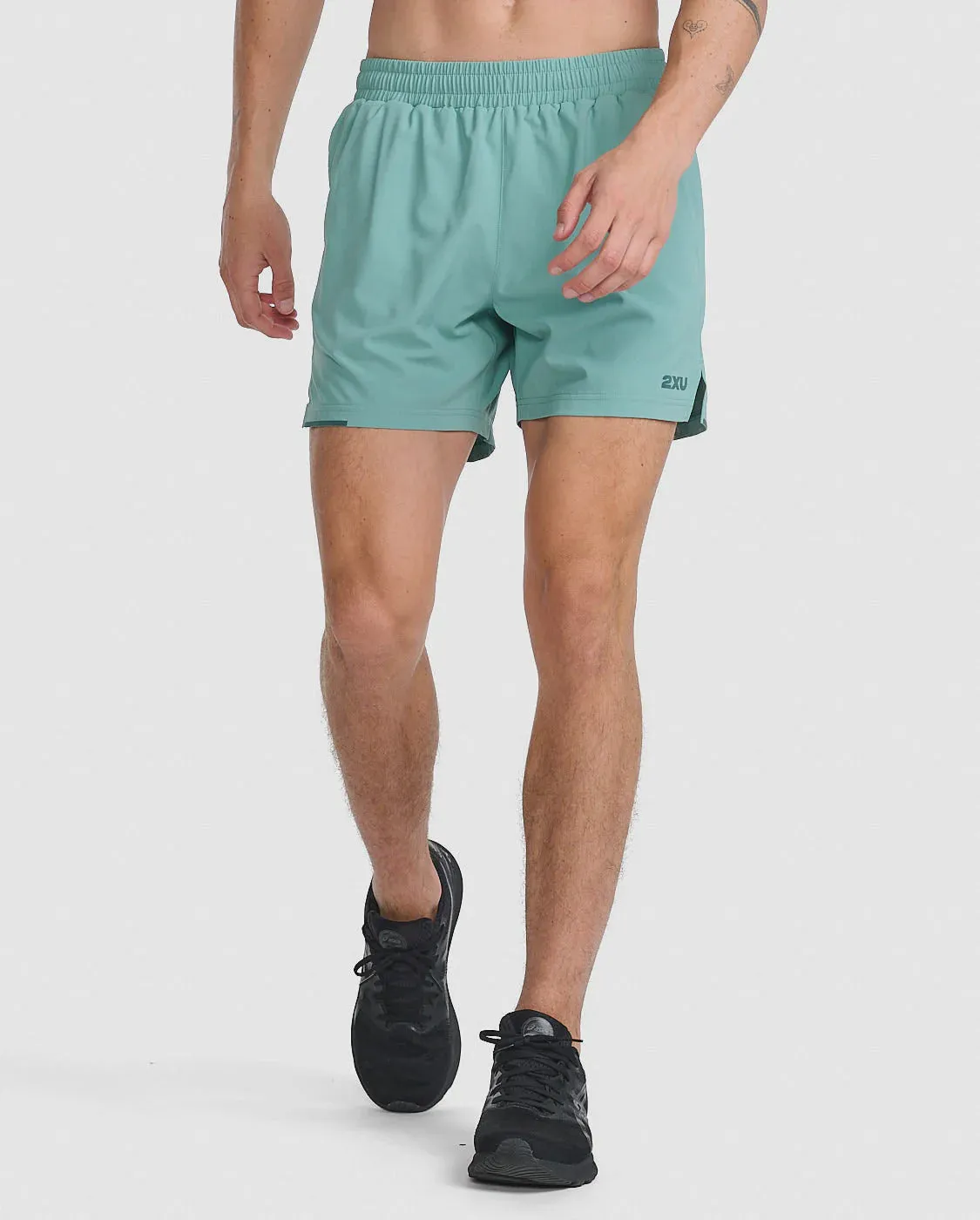 2XU Mens Aero 5 Inch Shorts 2.0 - Raft/Pine