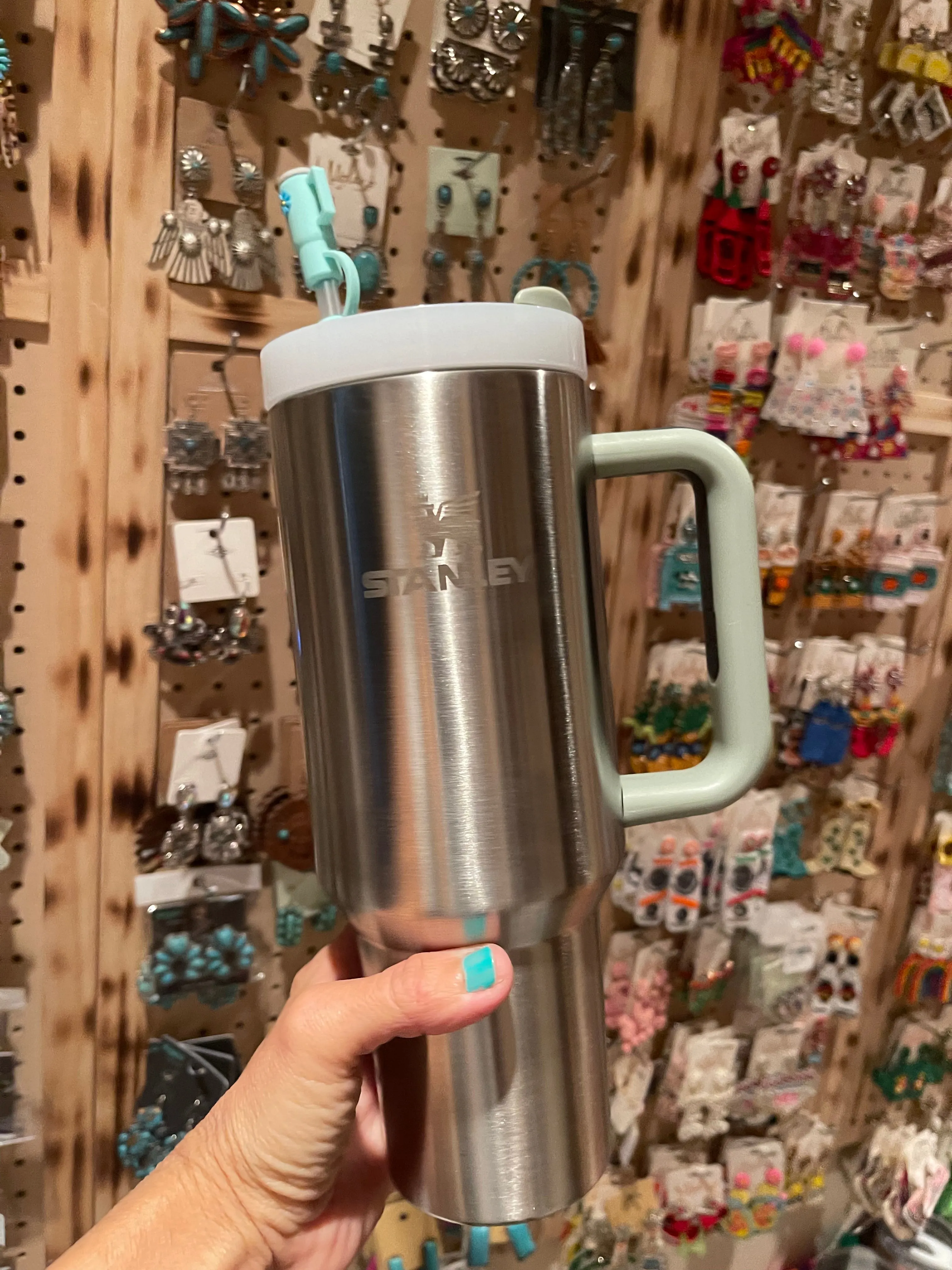 40oz Stainless STANLEY TUMBLER w/straw