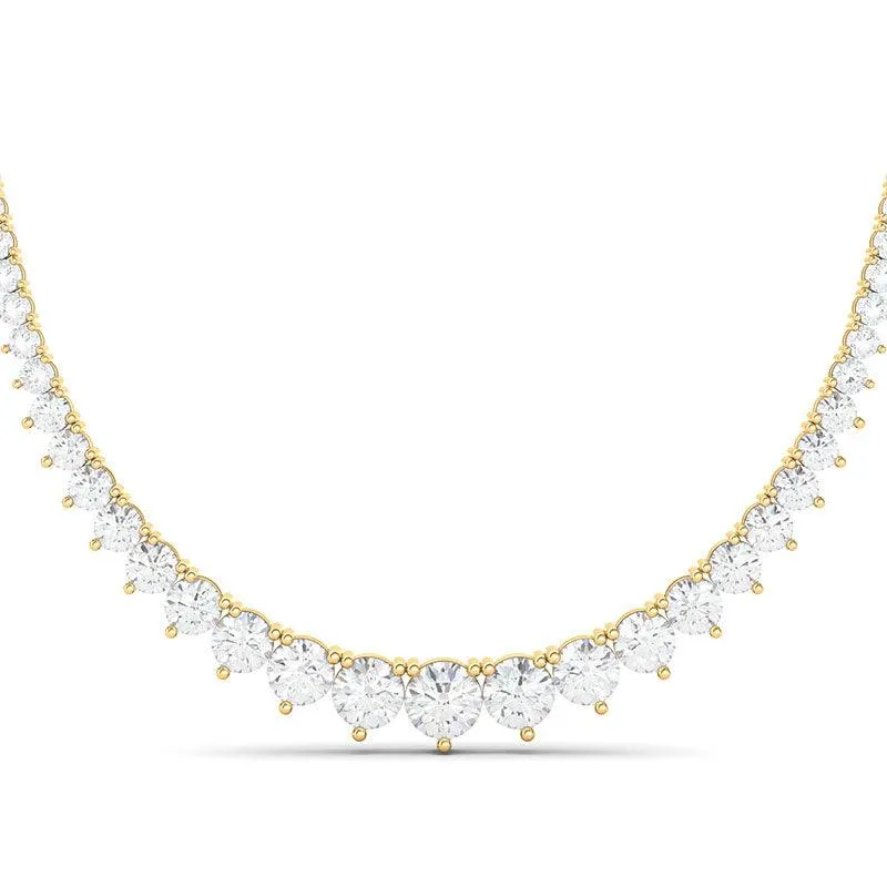 8 Carat Graduated Diamond Necklace