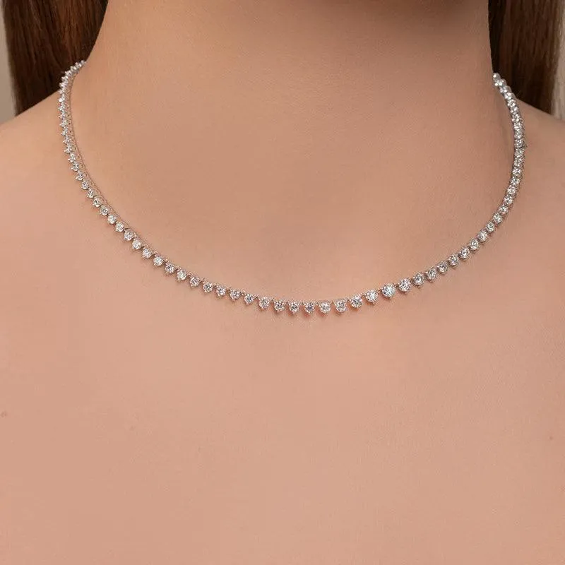 8 Carat Graduated Diamond Necklace