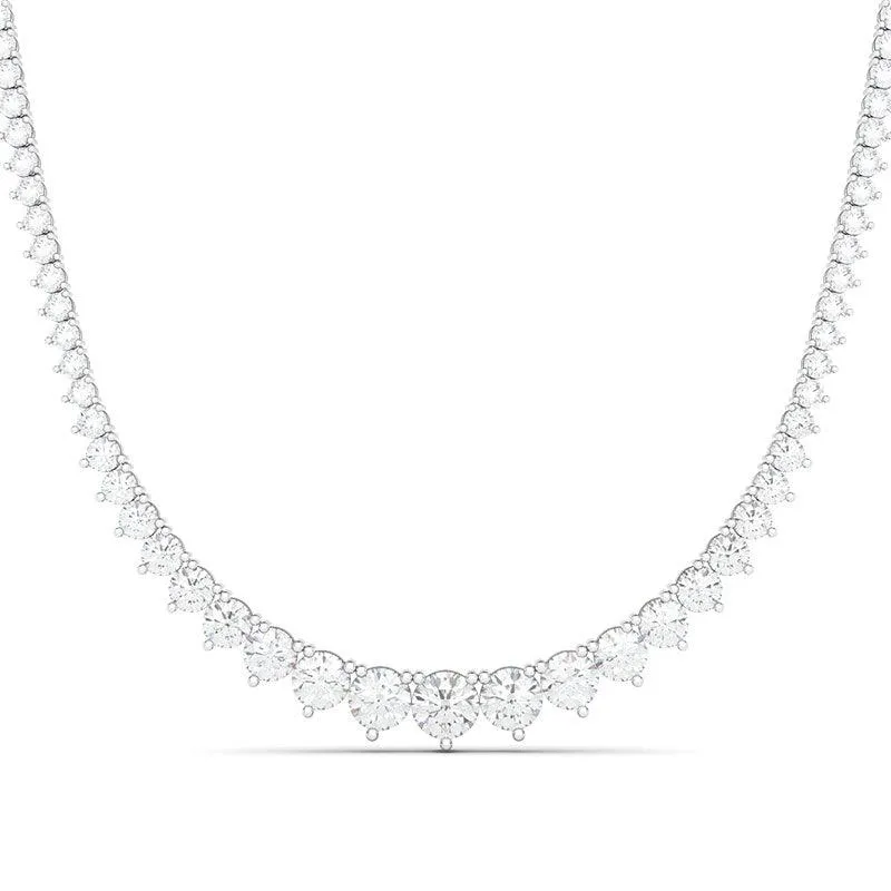 8 Carat Graduated Diamond Necklace