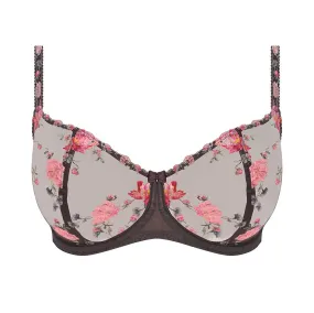 Adrienne Charcoal Bloom Uw Balconette Bra