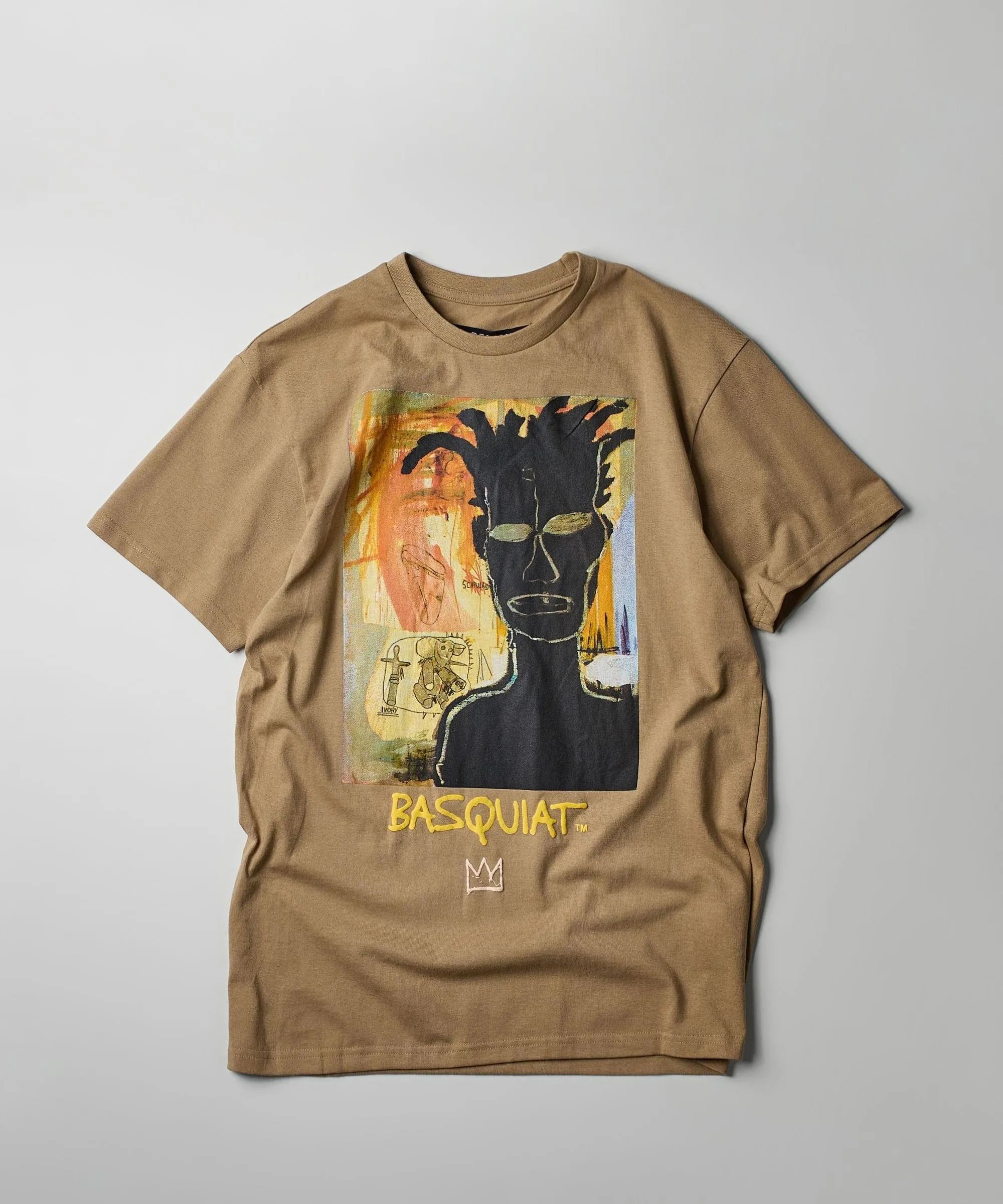 Basquiat Self Portrait Short Sleeve Tee - Khaki