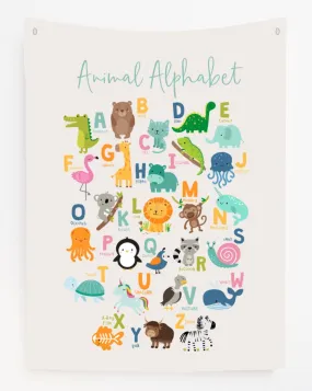 Canvas Wall Hanging - Animal Alphabet