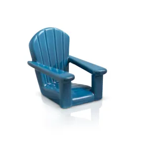 Chillin' Chair Blue Adirondack Chair  Mini by Nora Fleming