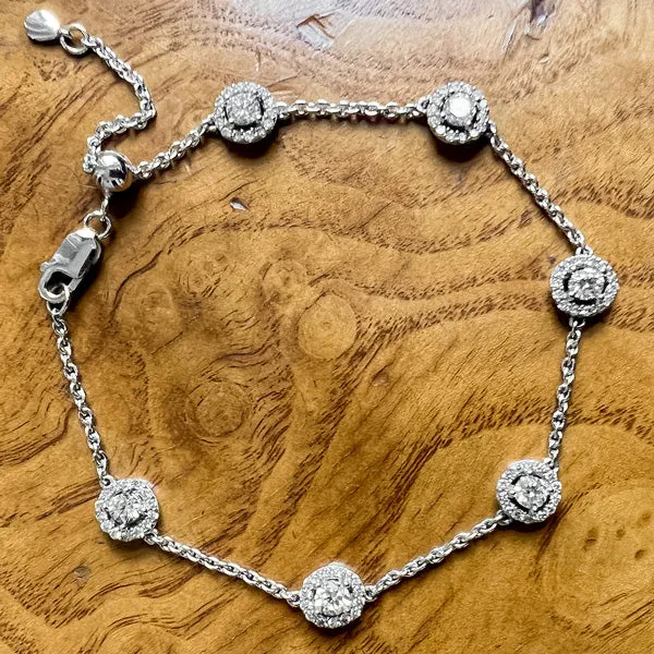 Diamond Cluster Bracelet