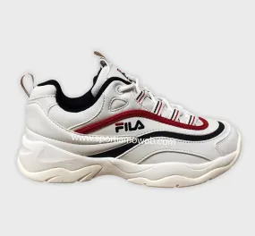 Fila women's shoe sneakers in leather Ray Low 1010562.150 white blue red