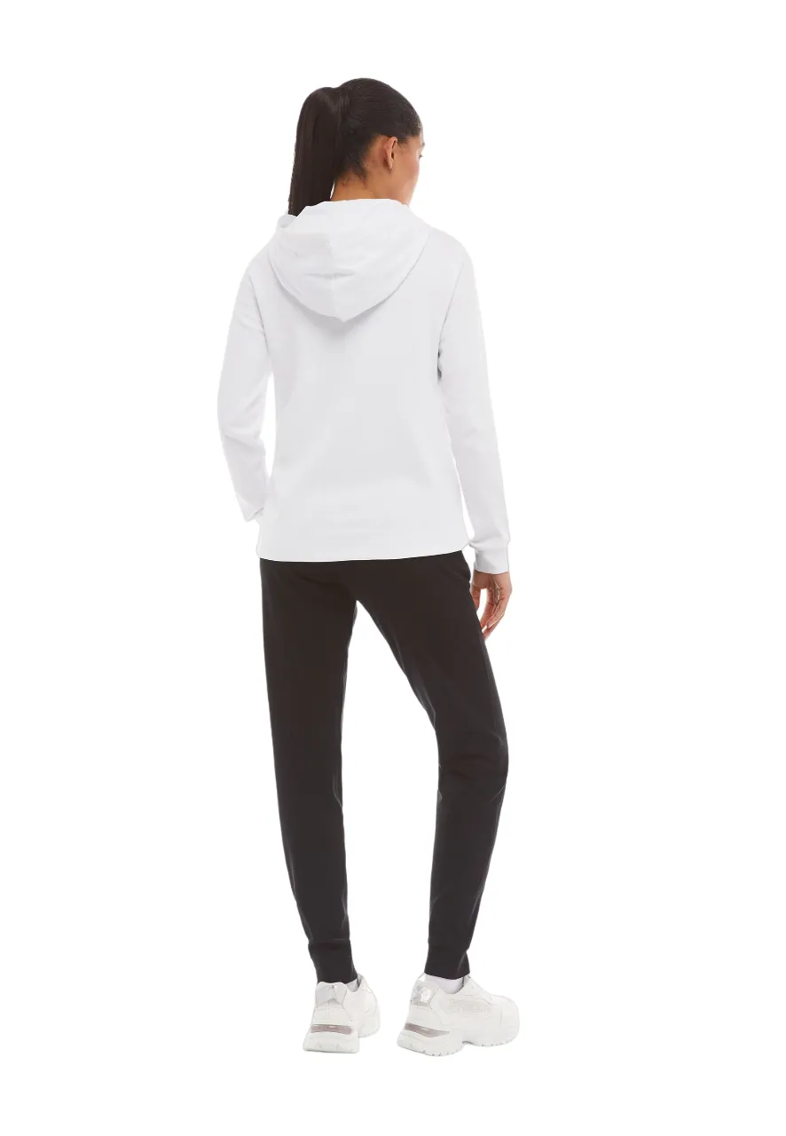 Freddy women's tracksuit with hood S4WTRK7 WN white black