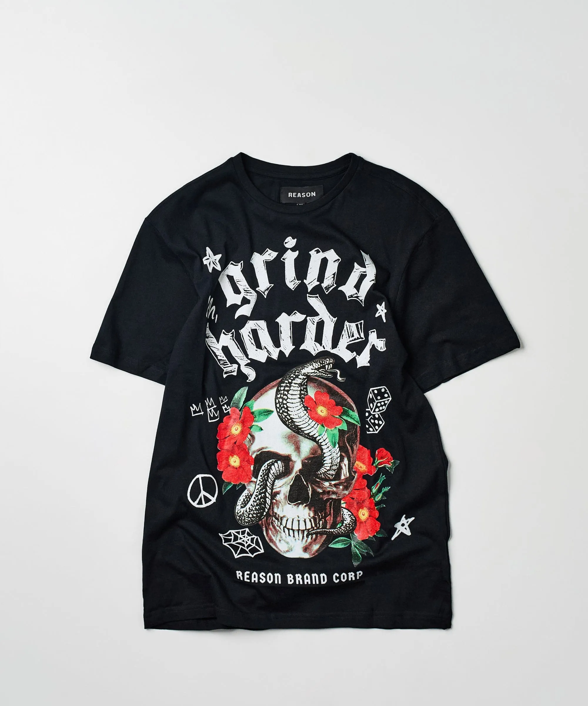 Grind Harder Short Sleeve Tee - Black