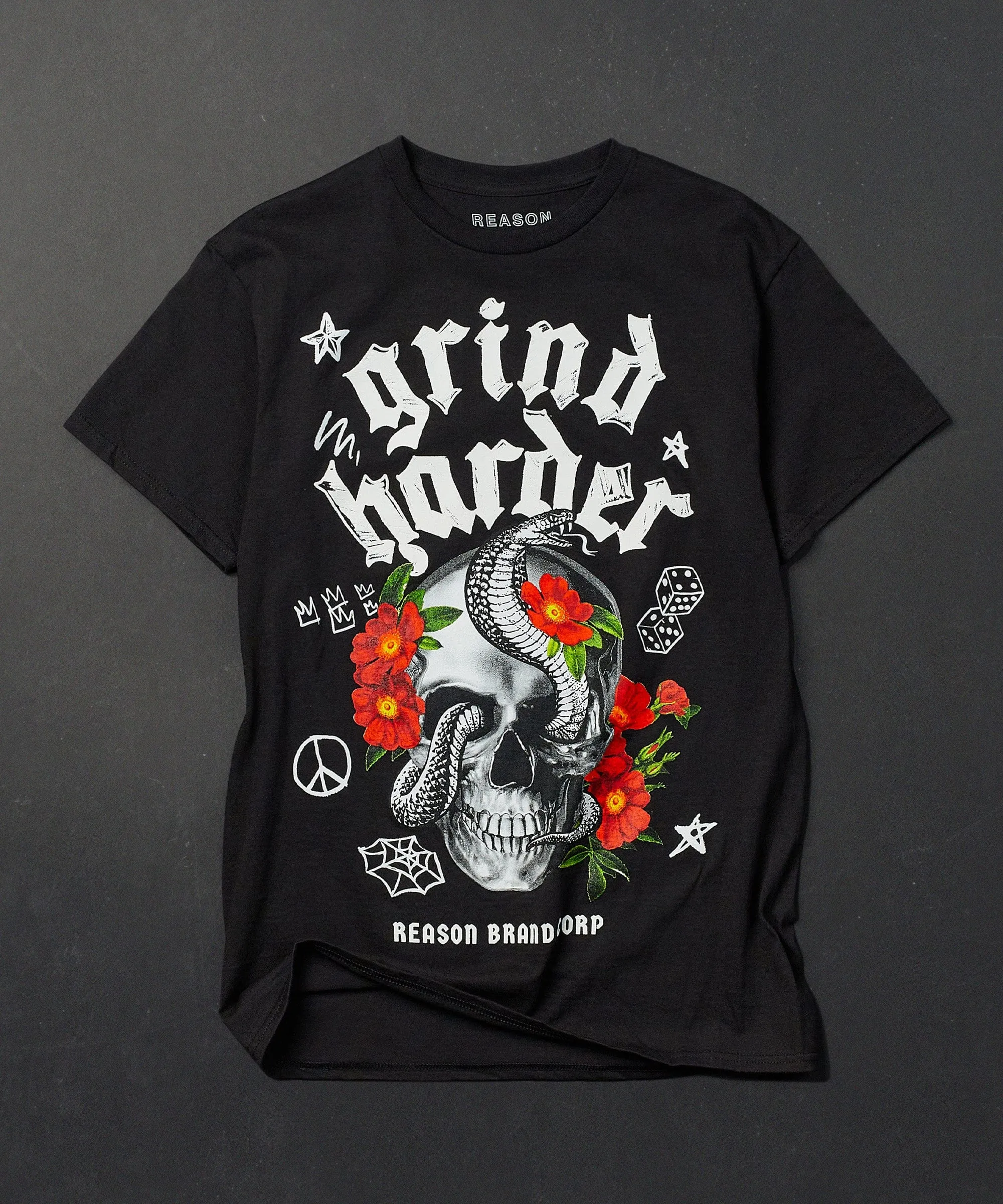 Grind Harder Short Sleeve Tee - Black