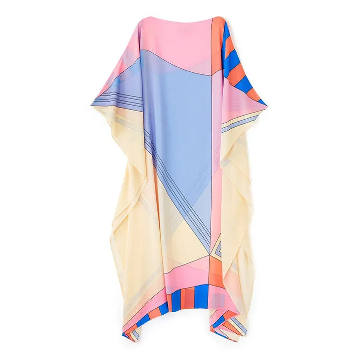 Kaleido Silk Women's Abstract Kaftan KAF0029