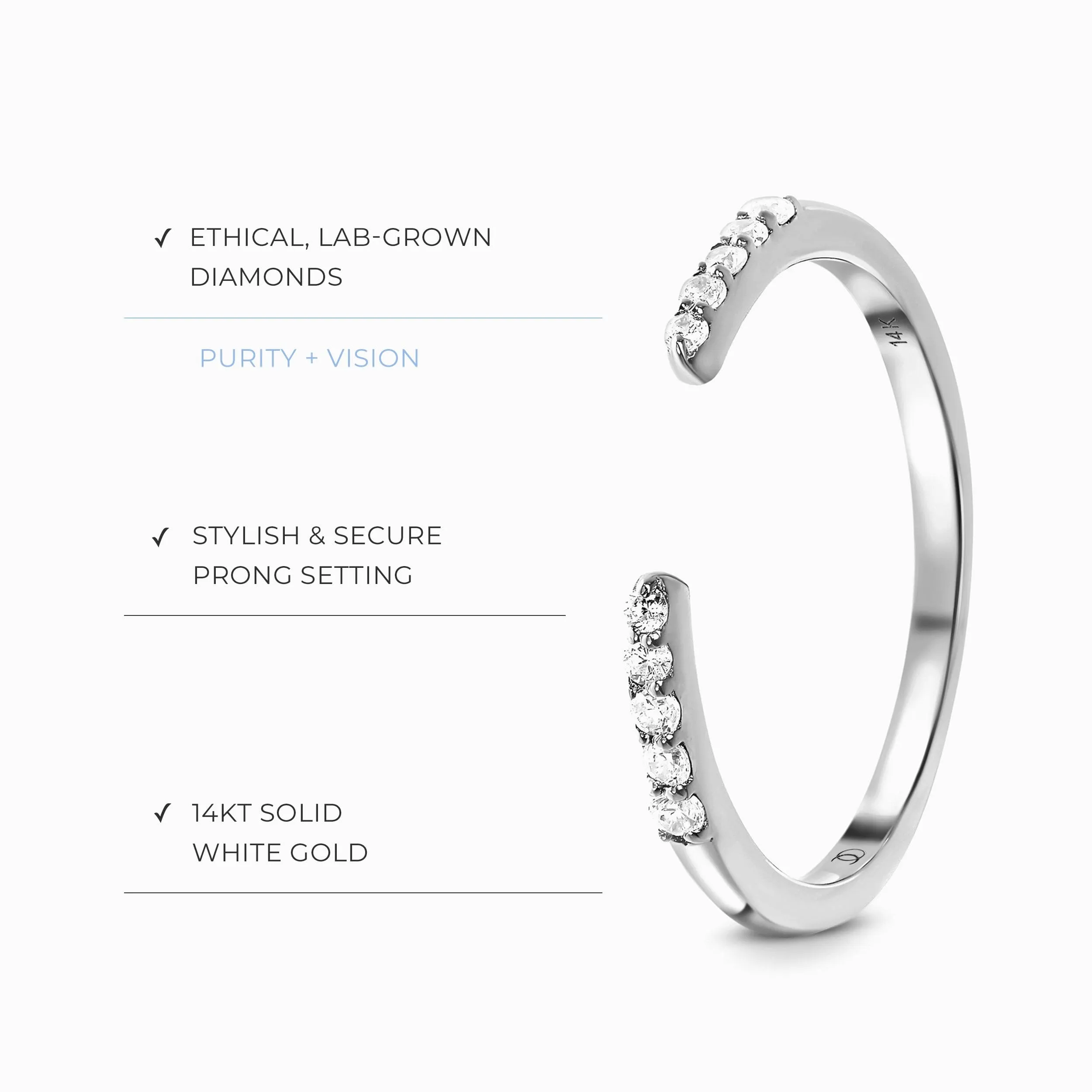 Lab Diamond Ring - Twinkling Band