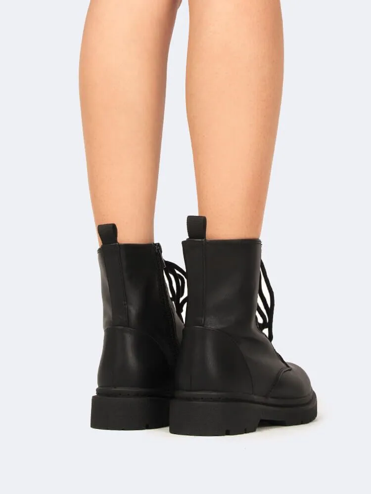 Lace Up Combat Boot