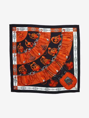 Multi printed silk scarf