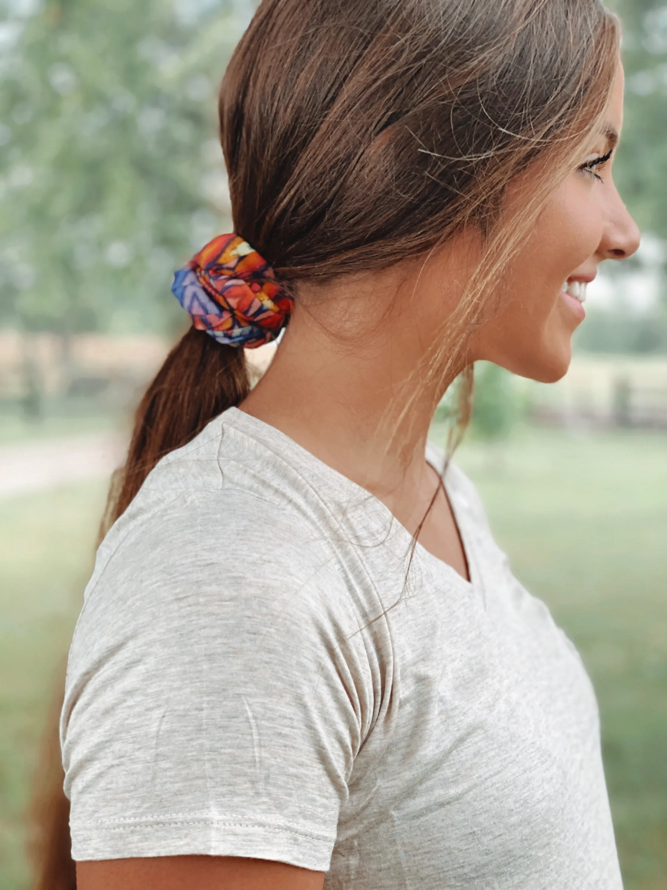 Multicolor Chevron Stripe Stretchy Headwrap