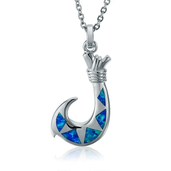 Opal Bahamas Fishhook Pendant