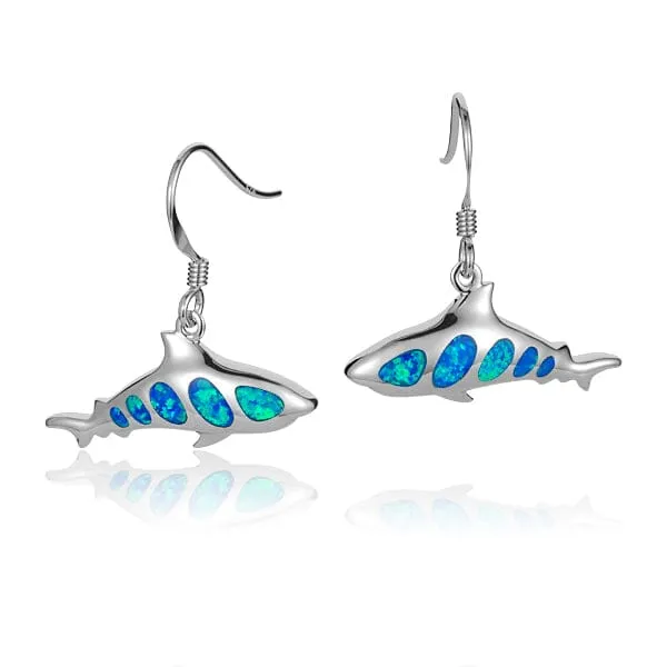 Opal Shark Earrings