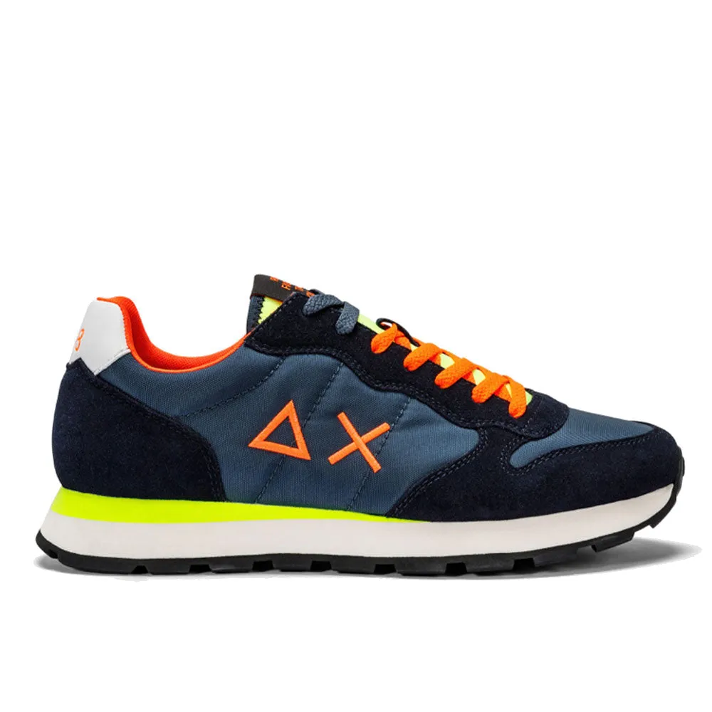 Scarpe Uomo Sun68 Sneakers Tom Fluo Navy Blue - Z34102