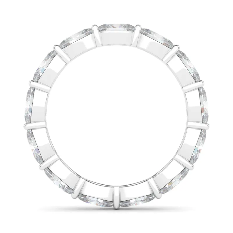 Sideways Oval Diamond Eternity Band