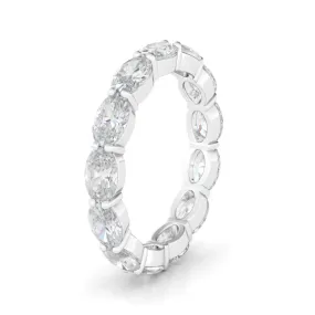 Sideways Oval Diamond Eternity Band