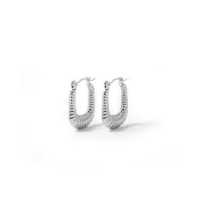 Silver Estelle Hoops