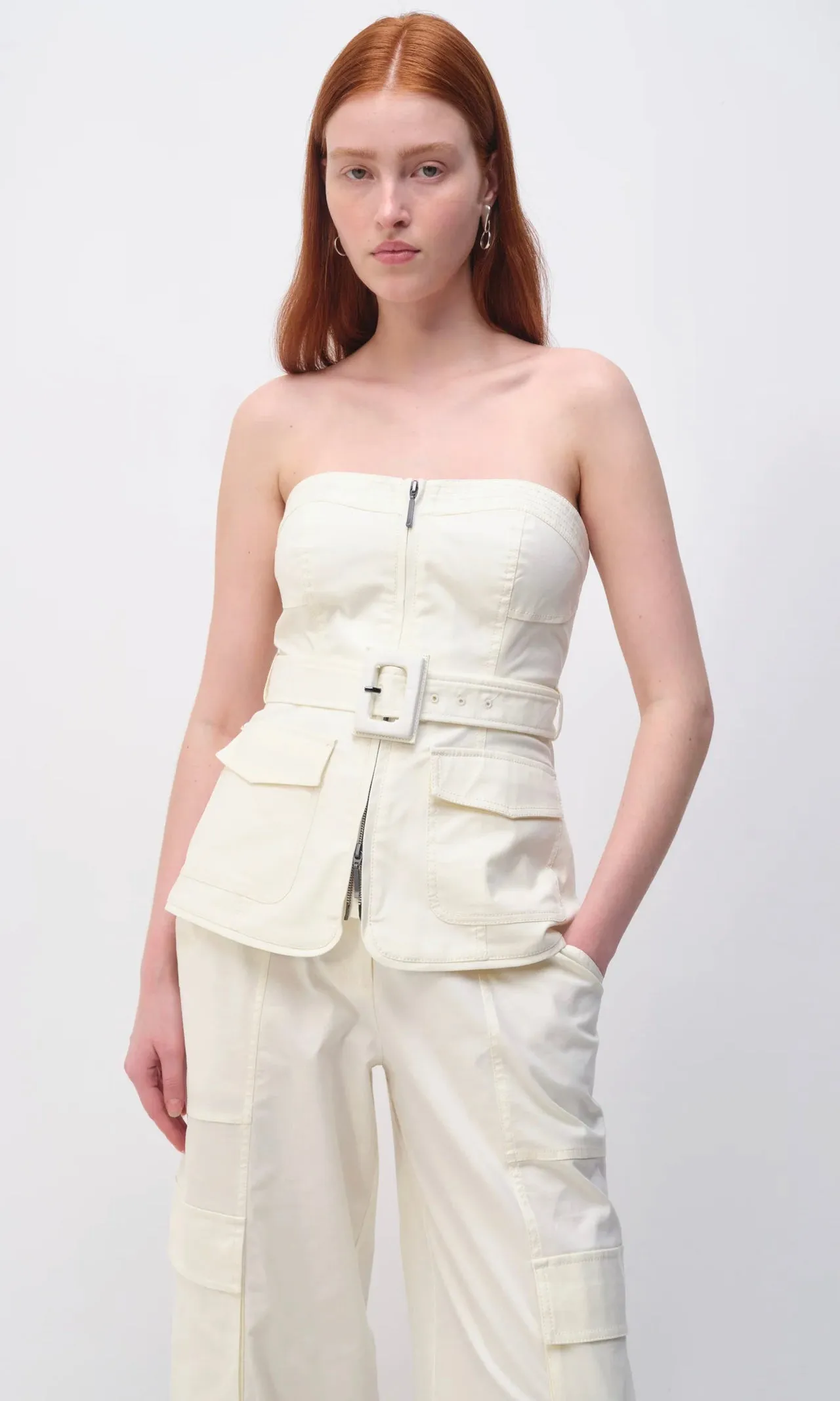 Simkhai - Elettra Bustier - Natural White