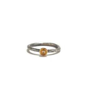 Small Golden Cup with Diamond Ring