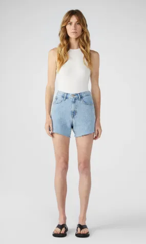 T-Long High Rise Cut-off Short - Spring Indigo