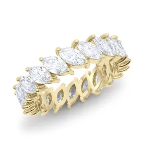 Tilted Marquise Diamond Eternity Band