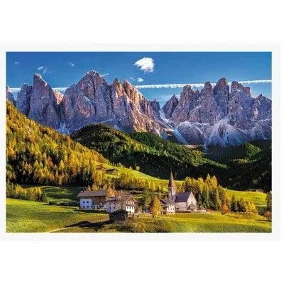 Trefl Jigsaw Puzzle Val Di Funes Valley of Dolomites Italy, 1500 Pieces - Multicolor