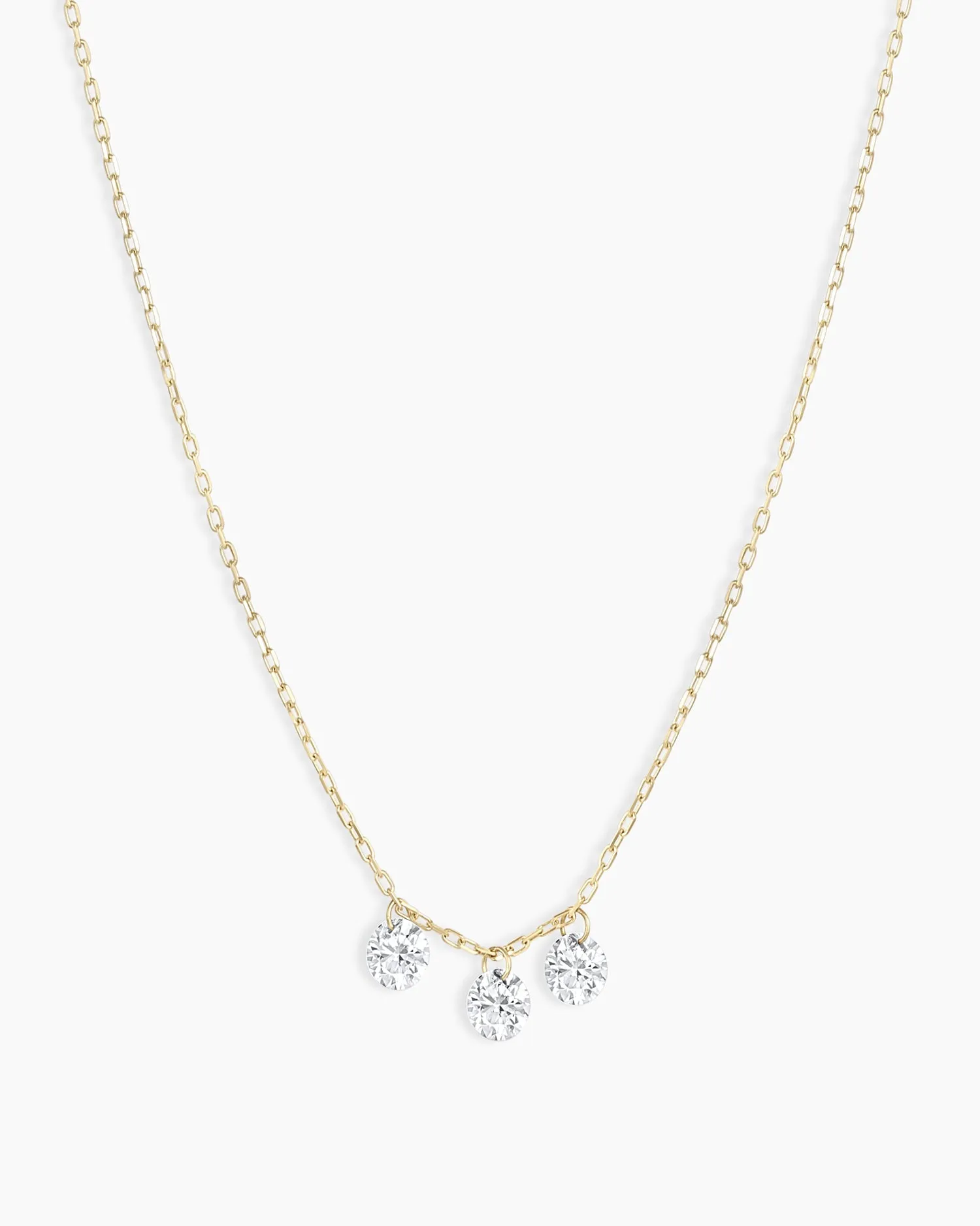 Trio Floating Diamond Necklace