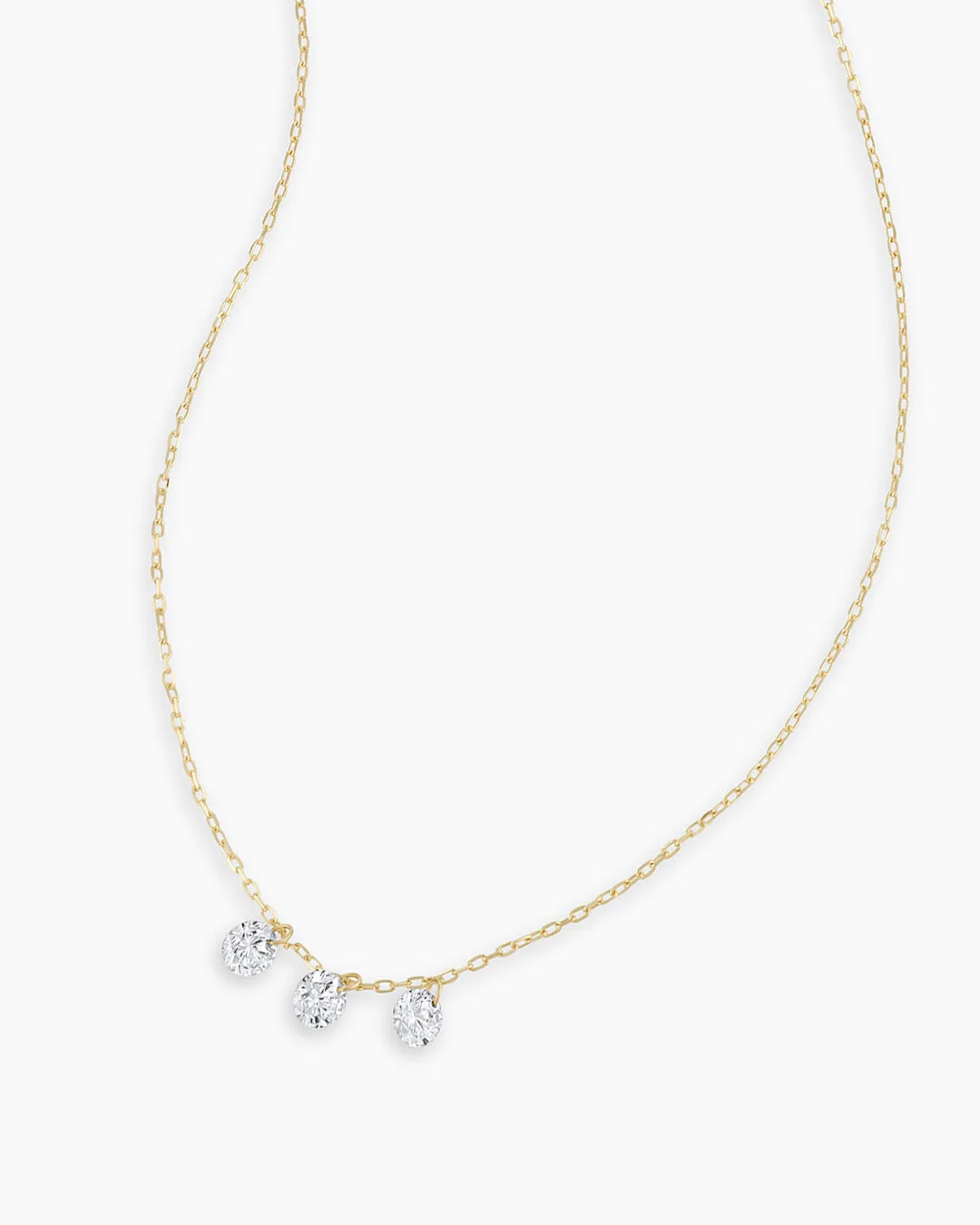 Trio Floating Diamond Necklace