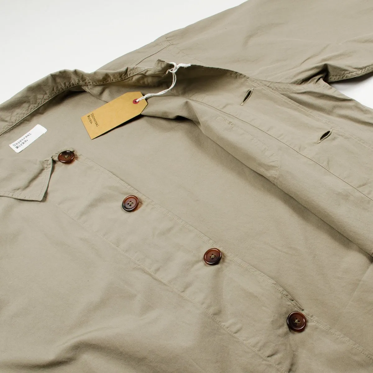 Universal Works - Bakers Overshirt Poplin - Warm Stone