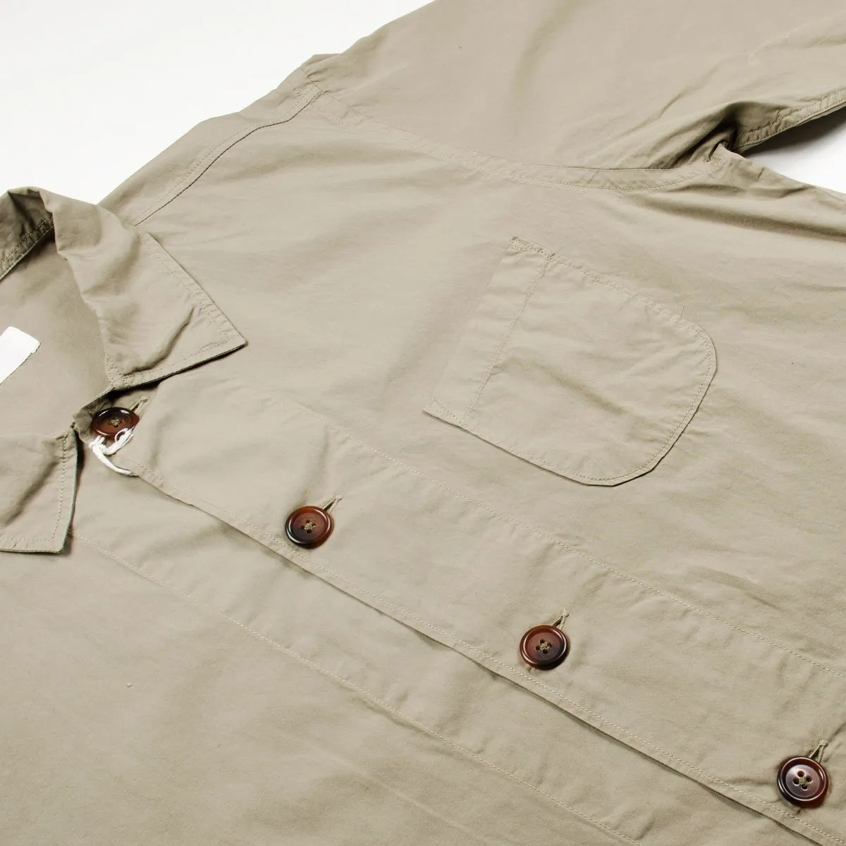 Universal Works - Bakers Overshirt Poplin - Warm Stone