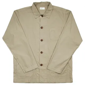 Universal Works - Bakers Overshirt Poplin - Warm Stone