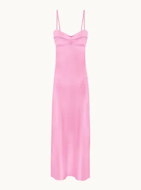 Waterlily Midi Dress in Pink